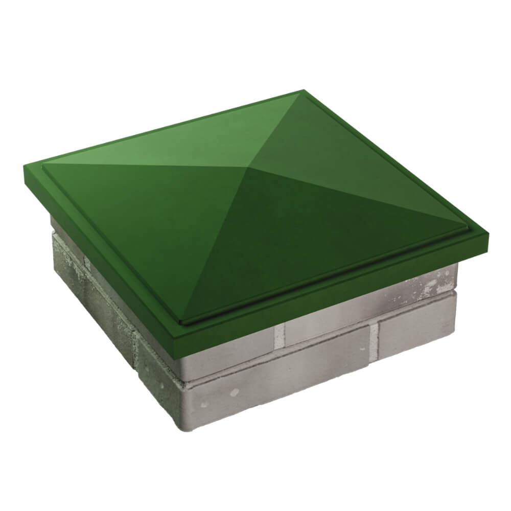 Колпак Zking БонаМоно Зеленый на столб 1.5х1.5 кирпича (385х385, 400х400мм) в Ломоносове фото