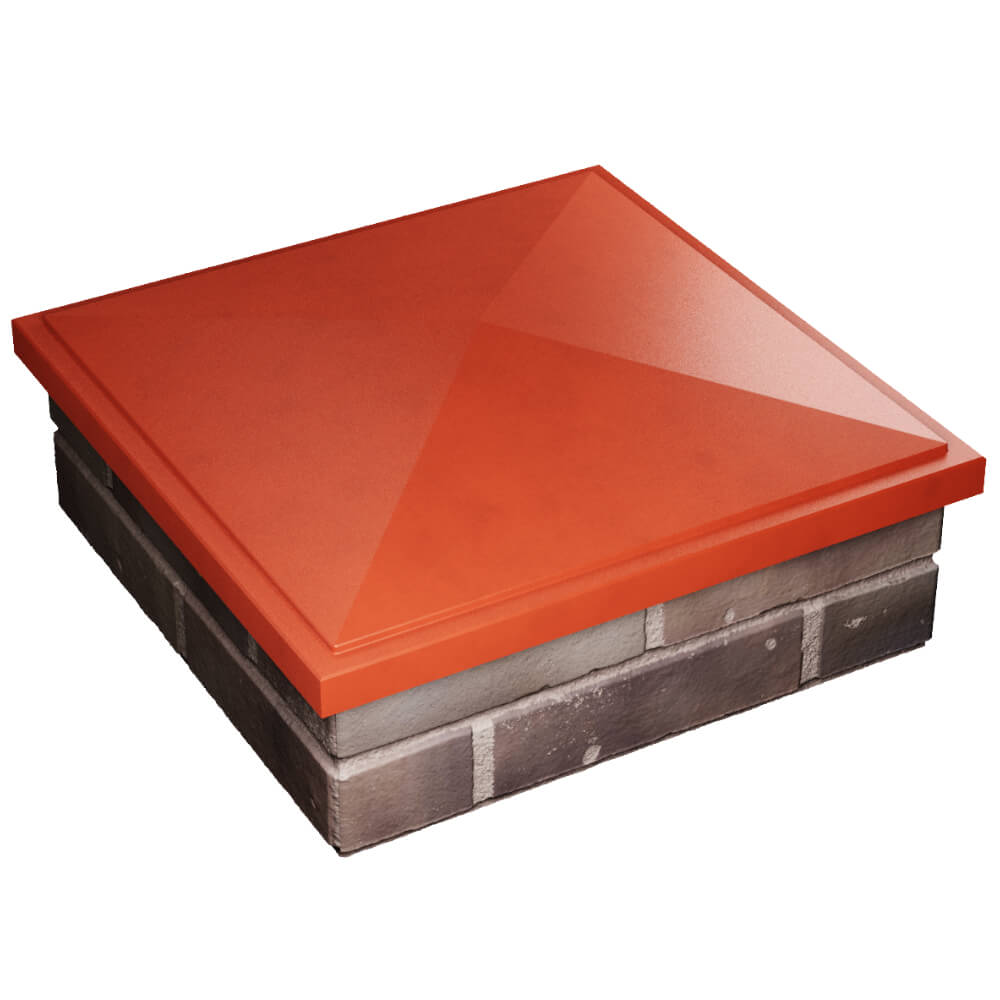 Колпак Zking БонаМоно Красный на столб 2х2 кирпича (515х515, 530х530мм) в Ломоносове фото