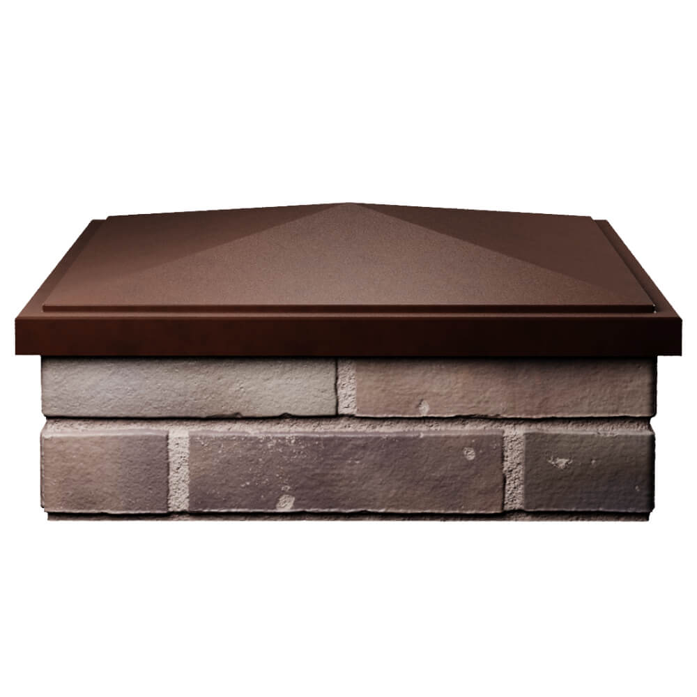 Колпак Zking БонаМоно Коричневый на столб 2х2 кирпича (515х515, 530х530мм) Ломоносов фото