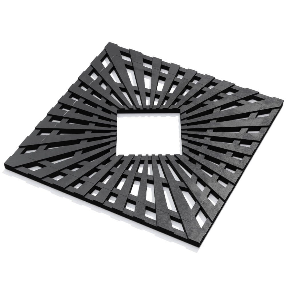 Приствольная решетка для дерева ZKING ATMOSPHERE 1.2х1.2м Черная в Ломоносове фото