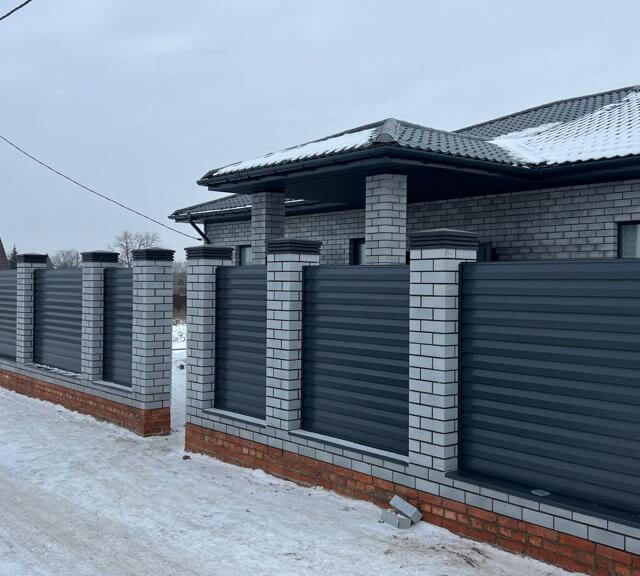 Колпак Zking Бона ХайТек Серый на столб 1.5х1.5 кирпича (385х385мм) в Ломоносове фото