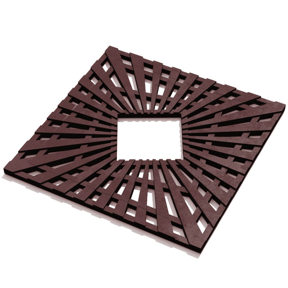 Приствольная решетка для дерева ZKING ATMOSPHERE 1.2х1.2м Коричневая в Ломоносове фото