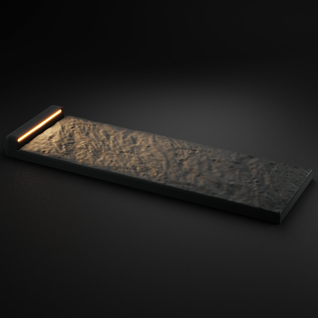 LED Светильник для шаговой плиты STONE Графитовый Серый 330х75х98мм в Ломоносове фото