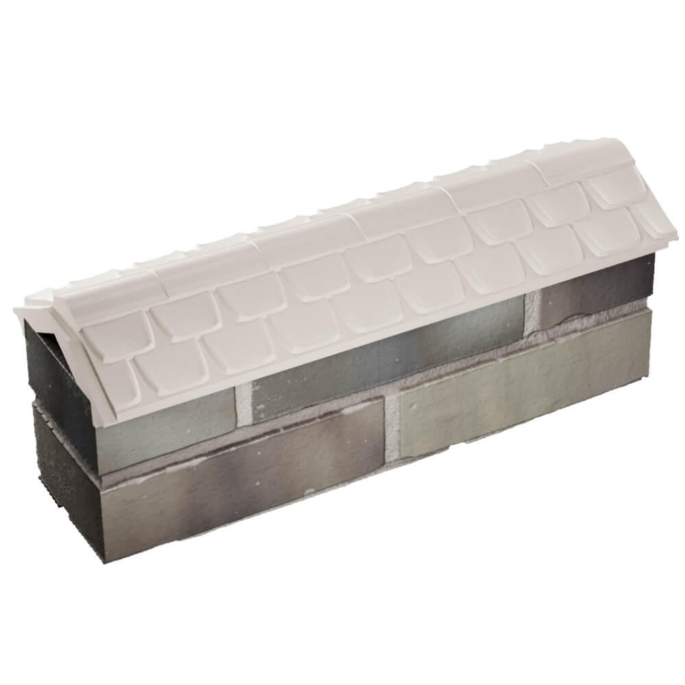 Парапет Zking Эльбрус Бежевый с посадкой на 0.5 кирпича (130мм) в Ломоносове фото