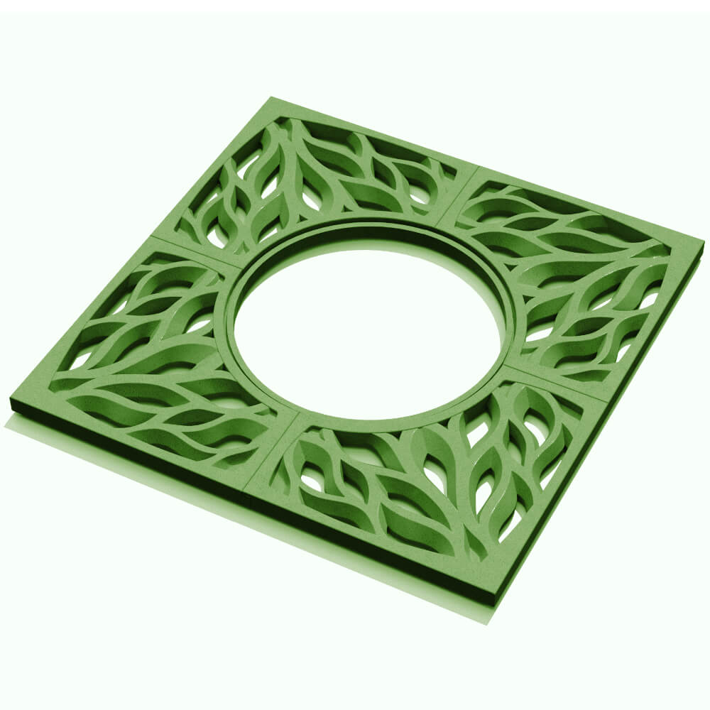 Приствольная решетка для дерева ZKING CRUST 1.2х1.2м Зеленая в Ломоносове фото