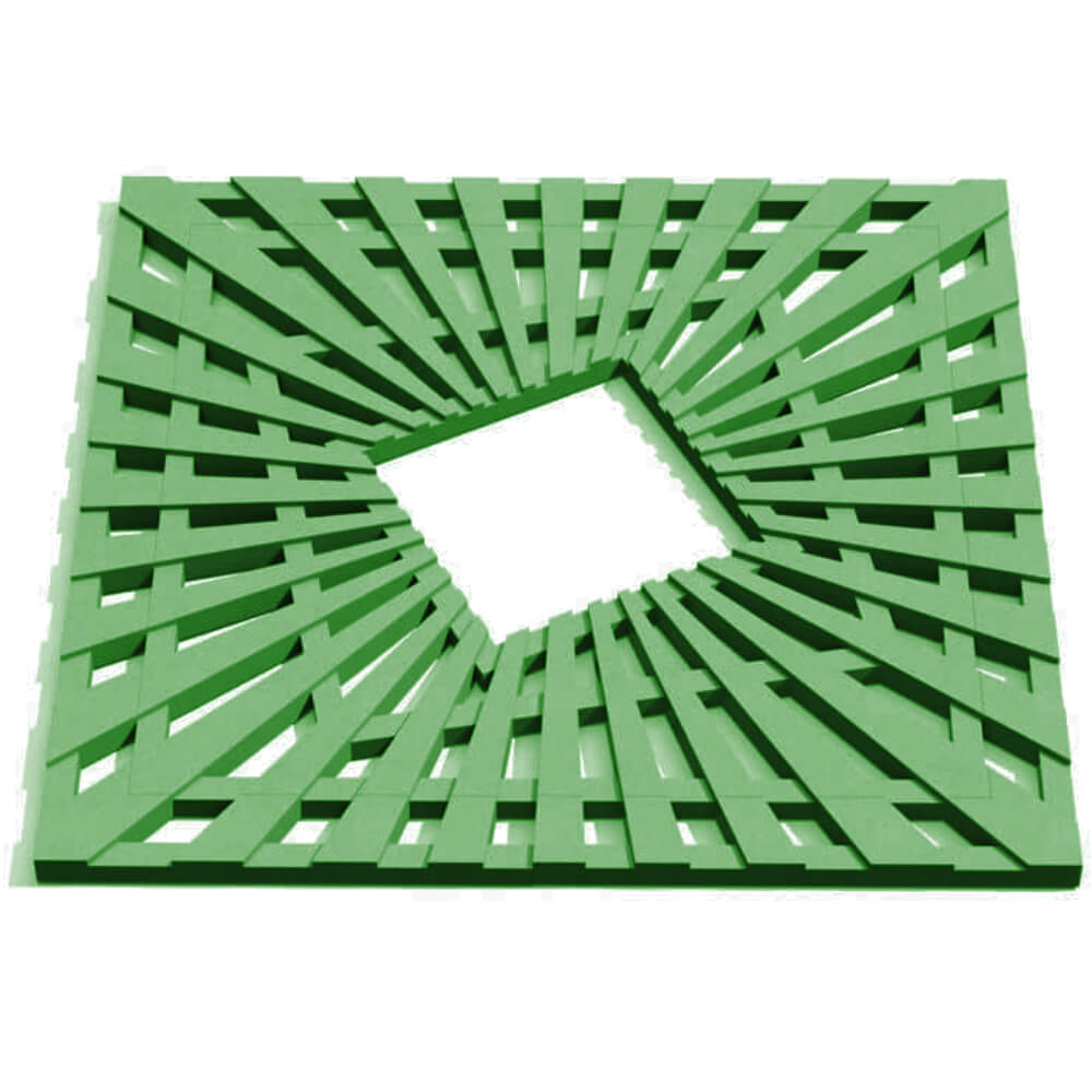 Приствольная решетка для дерева ZKING ATMOSPHERE 1.2х1.2м Зеленая Ломоносов фото