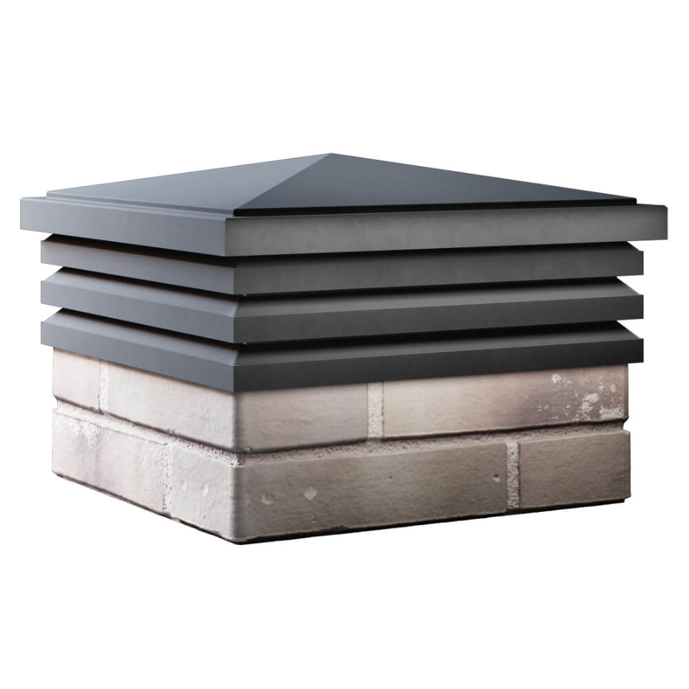 Колпак Zking Бона ХайТек Серый на столб 1.5х1.5 кирпича (385х385мм) в Ломоносове фото