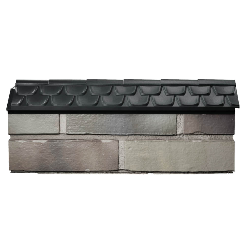 Парапет Zking Эльбрус Черный с посадкой на 0.5 кирпича (130мм) в Ломоносове фото