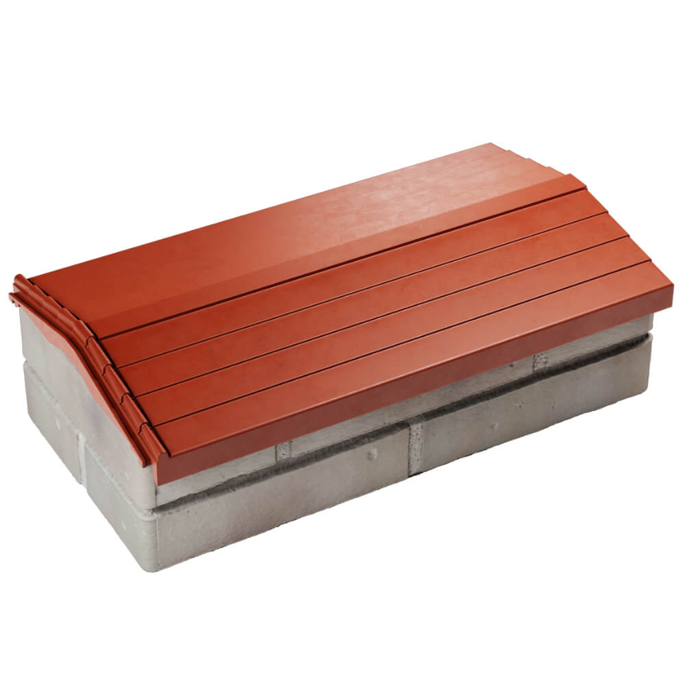 Парапет Zking Бона ХайТек Красный с посадкой на 1 кирпич (200/225/255мм) в Ломоносове фото