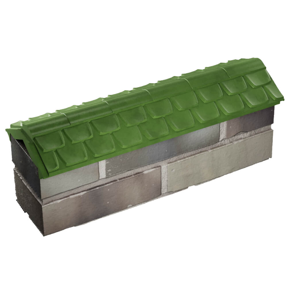 Парапет Zking Эльбрус Зеленый с посадкой на 0.5 кирпича (130мм) в Ломоносове фото