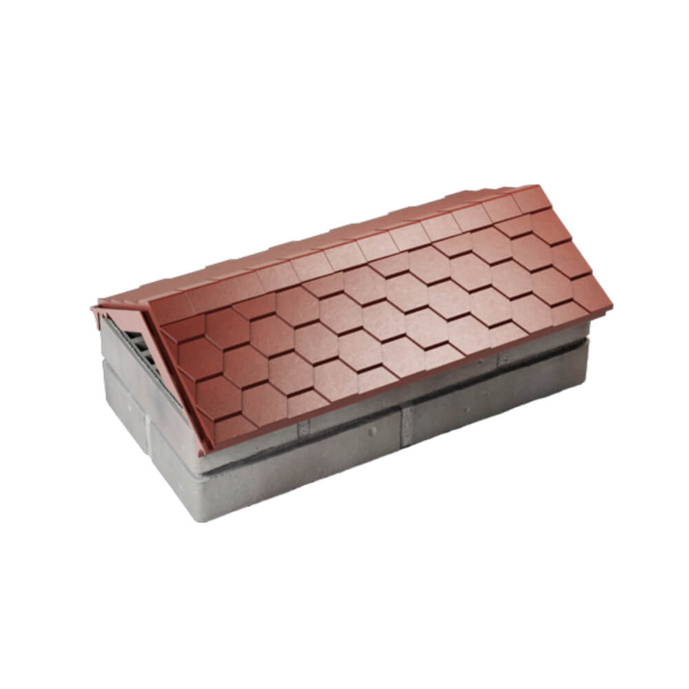 Парапет Zking Эверест Красный с посадкой на 1 кирпич (200/225/255мм)