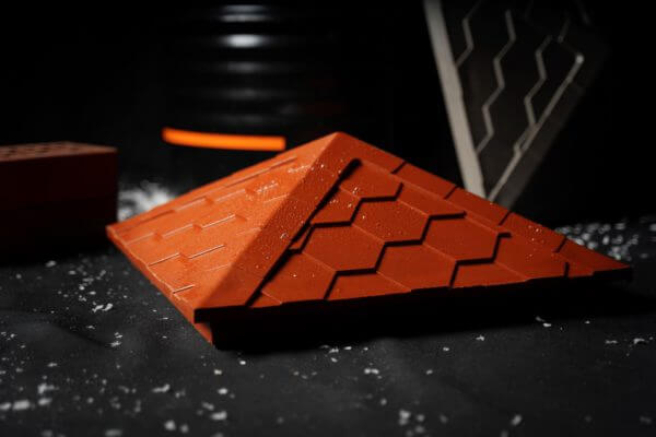 Колпак Zking Эверест Красный на столб 1.5х1.5 кирпича (390х390мм)